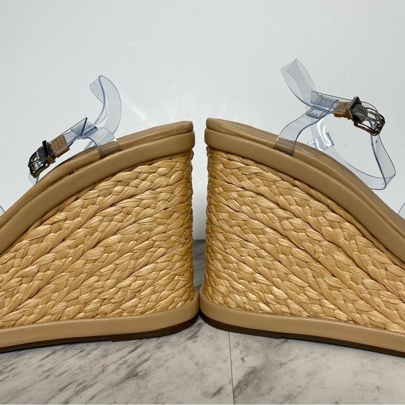 New! Schutz Caryne Wedge Heel Sandal 10 1/2 - Picture 7 of 13